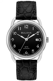 Bulova 1875 Commodore Limited Edition automaattikello sveitsiläisellä koneistolla ja mustalla kellotaululla | 96B325