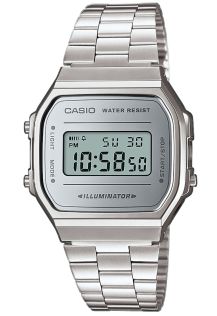 Klassinen digitaalinen Casio retro-kello peilitaululla | A168WEM-7EF