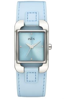 Inex Ladies Blue Leather Band