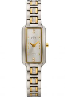 Inex Sapphire Ladies 10 Diamonds Two-Tone 20mm