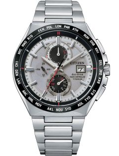 Citizen Eco-Drive Super Titanium miesten kello | Radio-ohjattu kronografi maailmanaika | AT8234-85A