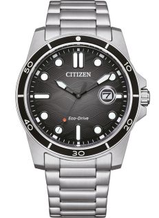 Citizen urheilu kello Eco-Drive ja sukeltajan muotoilu ruostumattomasta teräksestä | AW1816-89E
