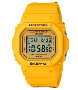 BABY-G Solar Sloth Collection digitaalinen kello kesän keltaisena | BGD-565SLC-9ER