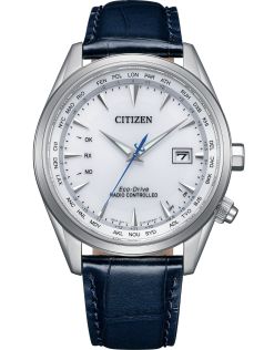 Citizen tyylikäs miesten rannekello Eco-Drive- ja radiokontrolloidulla maailmanaikatoiminnolla | CB0270-10A