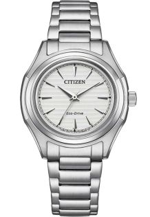 Citizen Eco-Drive naisten kello teräksestä J730 koneistolla ja raidoilla | FE2110-81A