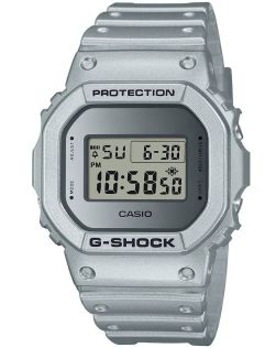 Retro-future G-SHOCK metallinhohtoisella hopealla peilinäytöllä | DW-5600FF-8ER