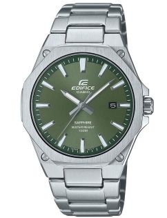 Ultra-ohut Edifice vihreällä kellotaululla, vain 7.8 mm profiili | EFR-S108D-3AVUEF