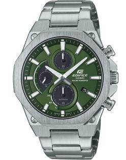 Vihreä kellotaulu, Solar Edifice safiirikristallilla ja ohuella rungolla | EFS-S570D-3AUEF