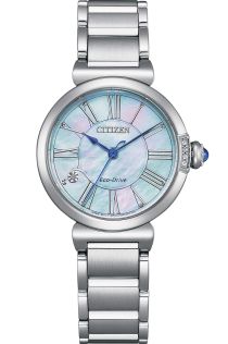 Citizen Eco-Drive naisten kello helmiäisellä ja timanteilla | EM1060-87N