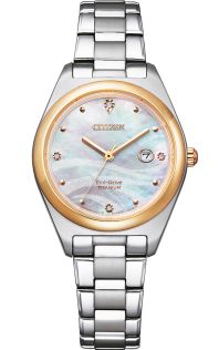 Citizen Eco-Drive Super Titanium naisten kello timanteilla | EW2606-87Y