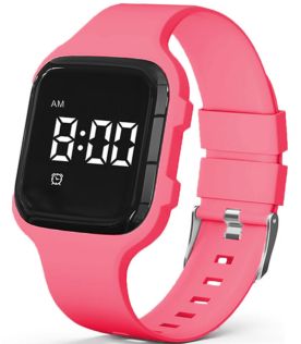 Muistutuskello tytöille pinkki värinämalli | FIBEX15V03