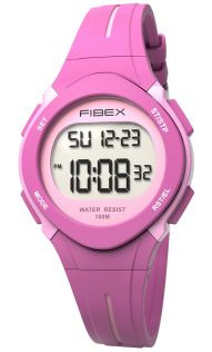 Tyttöjen monitoimikello pinkki digitaalinen malli | FIBEX19EN002