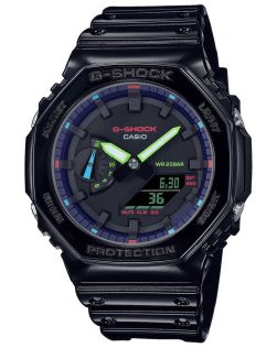 Virtuaalinen Rainbow G-SHOCK prismavaikutuksella ja hiilikeskussuojalla | GA-2100RGB-1AER
