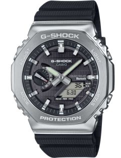 Yhdistetty aurinko-G-SHOCK Metal Series kahdeksankulmaisella muotoilulla | GBM-2100-1AER