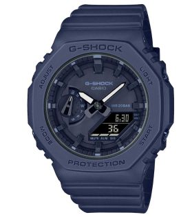 Ohut kahdeksankulmainen G-SHOCK tummansinisellä ana-digi-designilla | GMA-S2100BA-2A1ER