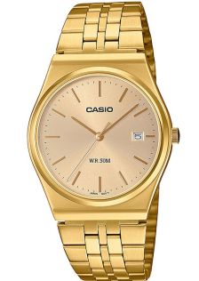 Kultasävyinen Casio vintage-kello 80-luvun perintödesignilla | MTP-B145G-9AVEF