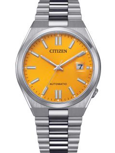 Citizen Automatic Tsuyosa miesten teräskello | Keltainen kellotaulu ja safiirilasi | NJ0150-81Z