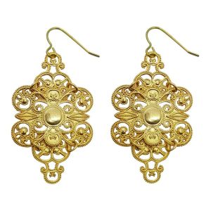 Lucy Ashton Filigree Earrings Gold Plated