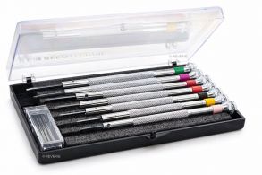 7 Piece Screwdriver Set 0.6 - 2.0 mm with Spare Blades