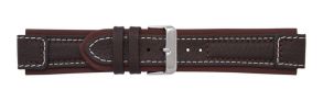 Falkenlund Deluxe Beco Watch Strap Terrasco Dark Brown Calf Leather 22mm Stainless Steel Buckle 2795222S