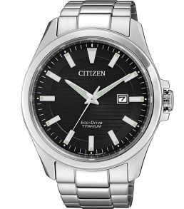 Citizen elegantti miesten rannekello Eco-Drive- ja Super Titanium -ominaisuuksilla | BM7470-84E