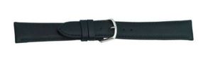 Falkenlund Deluxe Beco Watch Strap Polo Black Calf Leather 22mm Stainless Steel Buckle 664122S