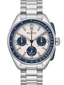 Bulova Lunar Pilot kronografi Apollo 15 -painos sinisillä yksityiskohdilla ja ylimääräisellä nahkahihnalla | 98K112