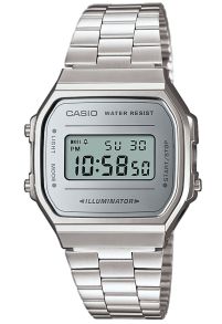 Klassinen digitaalinen Casio retro-kello peilitaululla | A168WEM-7EF
