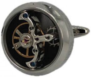 Inex Cufflinks Silver/Black A36003S5