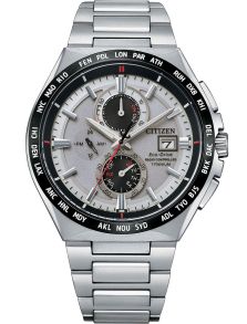 Citizen Eco-Drive Super Titanium miesten kello | Radio-ohjattu kronografi maailmanaika | AT8234-85A