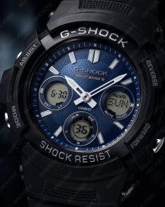 Sininen Wave Ceptor G-Shock kello tarkkuutta ja kestävyyttä varten | AWG-M100SB-2AER