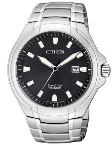 Citizen Eco-Drive Super Titanium miesten kello mustalla kellotaululla | BM7430-89E