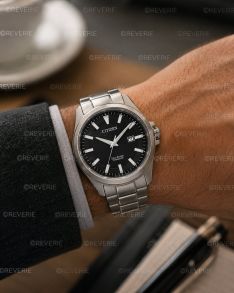 Citizen elegantti miesten rannekello Eco-Drive- ja Super Titanium -ominaisuuksilla | BM7470-84E