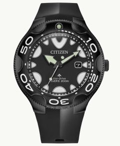Citizen Promaster sukeltajankello musta erikoisversio Eco-Drive-tekniikalla ja 200m vedenkestävyys | BN0235-01E