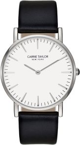 Carrie Taylor Lexington Silver/White Black Leather