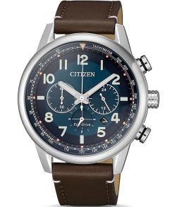 Citizen Eco-Drive miesten kronografikello nahkarannekkeella | CA4420-13L