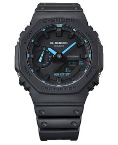 Ultra-ohut G-Shock Carbon Core digitaalinen kello, musta runko, 200M vedenkestävä | GA-2100-1A2ER
