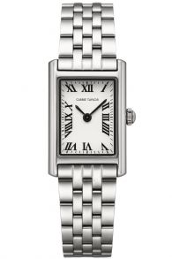 Carrie Taylor Petite Silver Rectangular White Dial 19mm