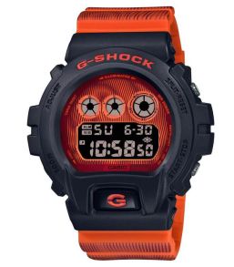 Oranssi G-SHOCK Time Distortion digitaalinen sci-fi-designilla | DW-6900TD-4ER