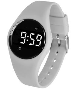 Lääkemuistutus seniori harmaa digitaalinen kello | FIBEX15V2GRAY