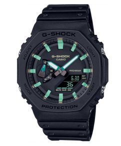Ruostunut Metalli G-SHOCK digitaalinen-analoginen kello hiilisuojauksella | GA-2100RC-1AER