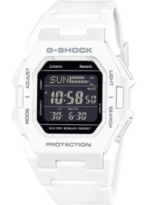 G-SHOCK ultra-ohut valkoinen digitaalinen kello Bluetoothilla ja askelmittarilla | GD-B500-7ER