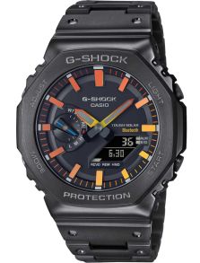 Täysmetallinen G-SHOCK liukuvärjätyillä yksityiskohdilla ja Bluetoothilla | GM-B2100BPC-1AER