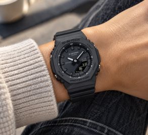 Ekologinen musta G-SHOCK biohartsikello 200M vedenkestävyydellä | GMA-P2100BB-1AER