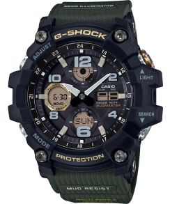 G-Shock Mudmaster aurinkokäyttöinen radio-ohjattu kello | GWG-100-1A3ER