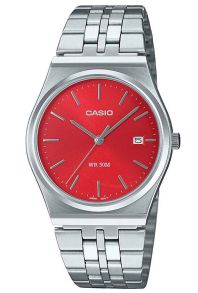 Casio punainen kellotaulu klassinen ultra-ohut teräskello | MTP-B145D-4A2VEF