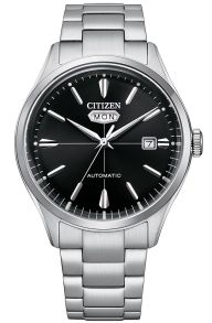 Citizen Automatic miesten teräskello | Mekaaninen koneisto päivä/päivämäärä | NH8391-51E