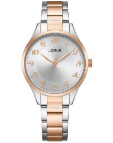 Lorus Ladies Rosegold Silver Petite 32mm