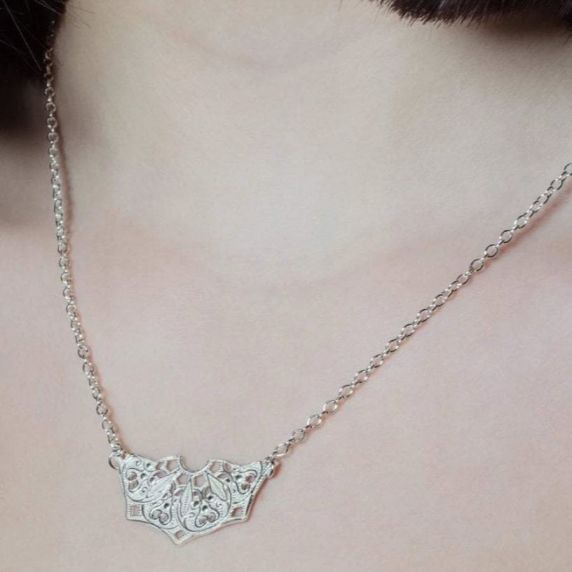 Lucy Ashton Half Moon Mandala Necklace