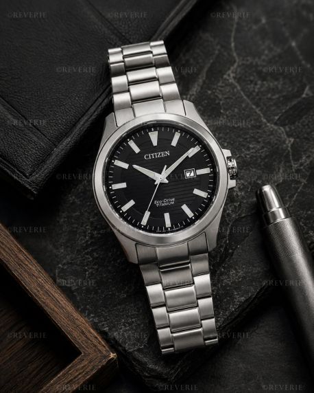Citizen elegantti miesten rannekello Eco-Drive- ja Super Titanium -ominaisuuksilla | BM7470-84E